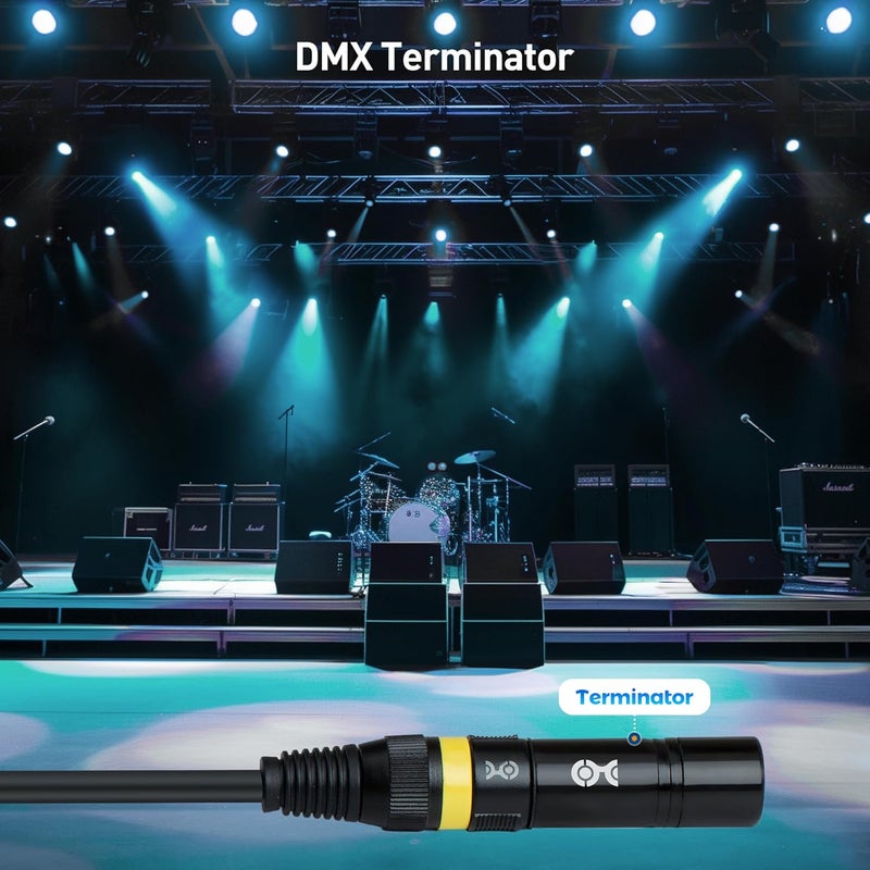 CableMatters 2-Pack 120 Ohm 3-Pin XLR Terminator/DMX Terminator - Optimal Signal Integrity for Lighting and Audio Systems - Image 3